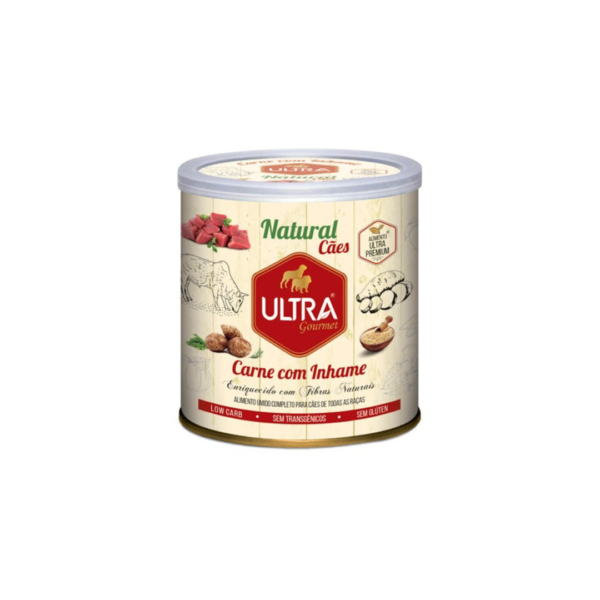 PATÊ ULTRA GOURMET 100% NATURAL SABOR CARNE COM INHAME PARA CÃES 300G