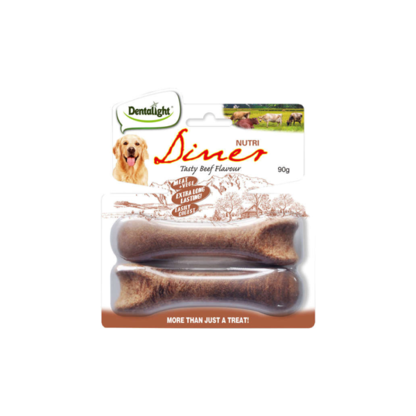 MORDEDOR NATURAL NUTRI DINER SABOR FRANGO - 2 UN - DENTALIGHT