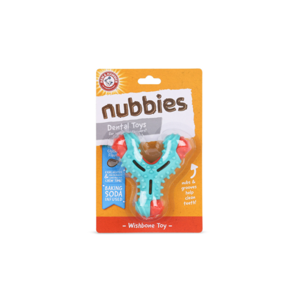 Brinquedo Mordedor de nylon Nubbies WishBone -  sabor frango - Arm & Hammer