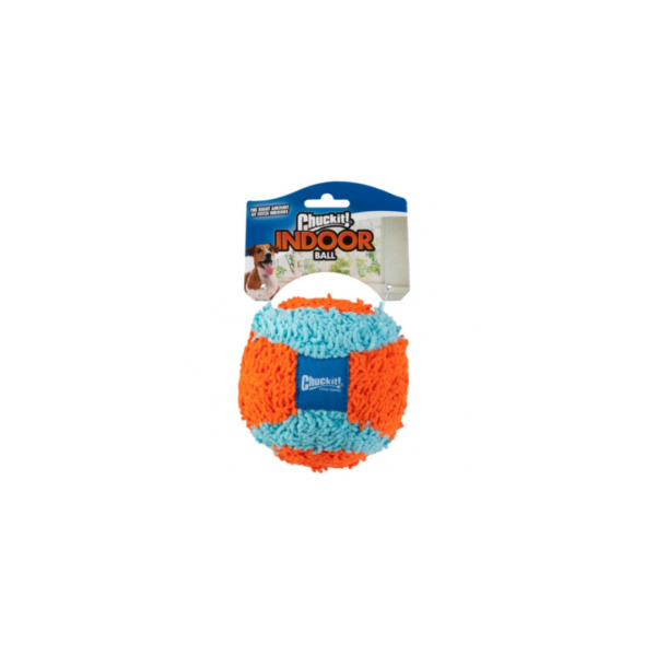 BOLA CABELUDA  MACIA CHUCKIT INDOOR BALL  - CHUCKIT (NÃO FAZ BARULHO, SUPER LEVE)