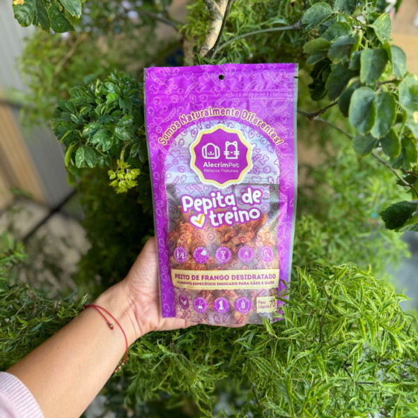 PEPITA DE TREINO ( PEDAÇOS PEITO DE FRANGO DESIDRATADO) 70G - ALECRIM PET