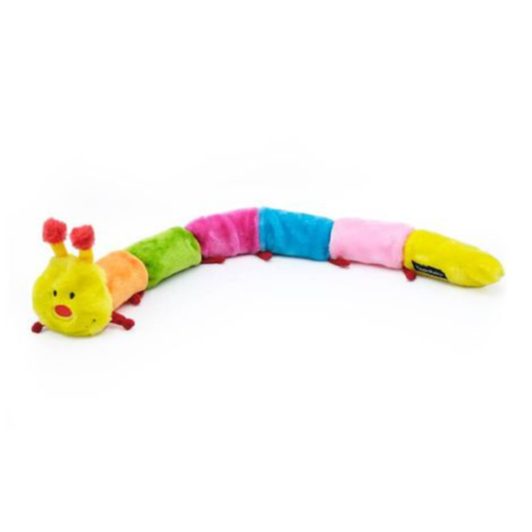 BRINQUEDO CATERPILLAR LARGATA SUPER COLORIDA COM 6 APITOS - G - ZIPPY PAWS