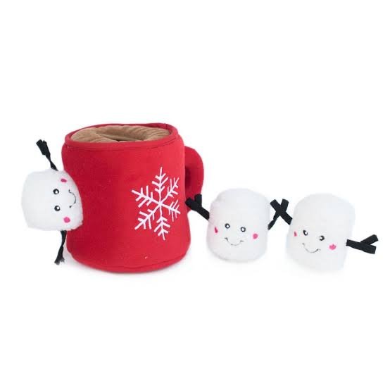 BRINQUEDO PARA FUÇAR ZIPPY PAWS HOLIDAY BURROW - HOT COCOA